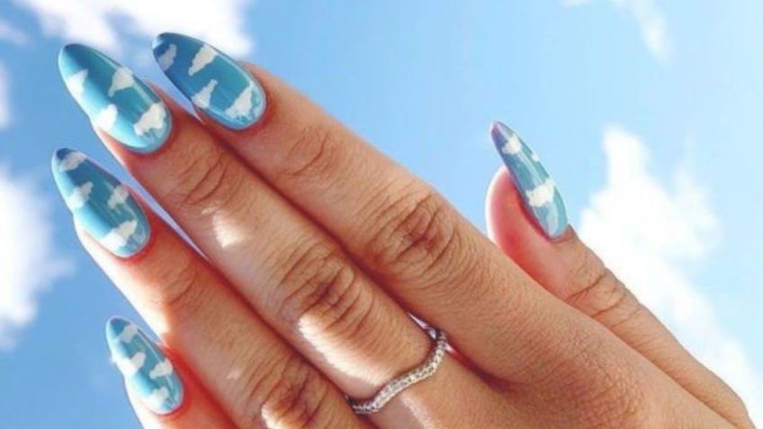 Uñas con nubes: los diseños que harán que tu manicure se vea como una obra de arte