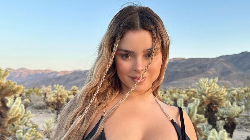 Demi Rose se gana miles de halagos al posar con un diminuto traje de baño de lentejuelas animal print