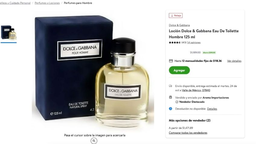 Bodega Aurrera remata lujosos perfumes de Dolce & Gabbana: algunos están en menos de mil pesos