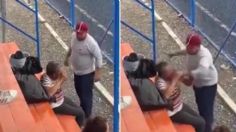 VIDEO: hombre se lanza a puñetazos contra abuelito por festejar un gol del equipo contrario