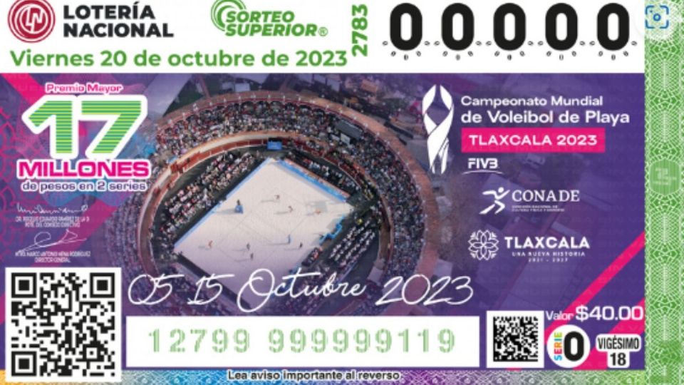 SORTEO SUPERIOR 2783 | LOTERÍA NACIONAL | Sigue los resultados y revisa la lista de premios.