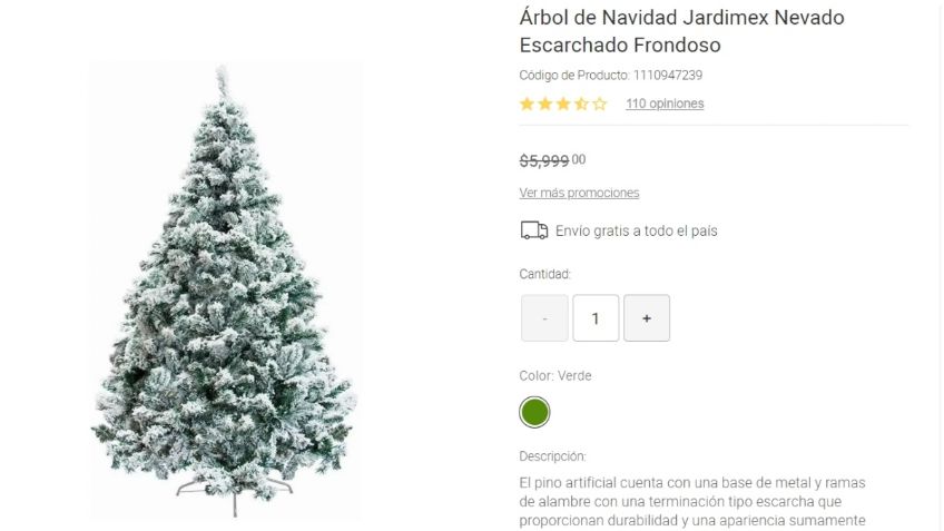 ¿Ya tienes tu árbol de Navidad? Liverpool tiene modelos desde 900 pesos