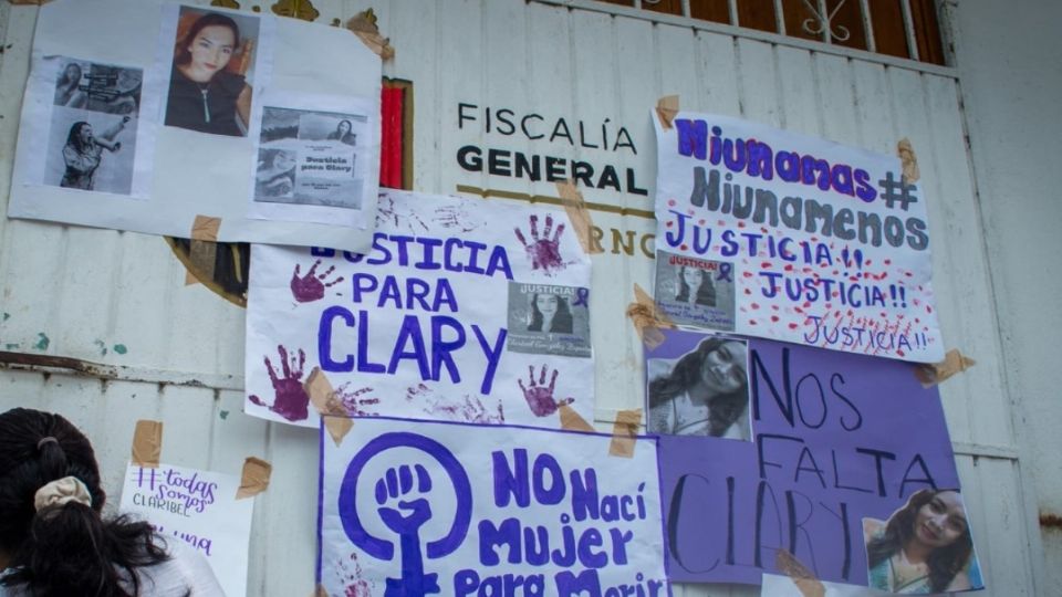 Tras el feminicidio de Clarivel, convocaron a una marcha pacífica para exigir justicia.