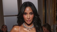 Kim Kardashian elevó la temperatura al salir en un microbikini con brillantes de la marca Gucci