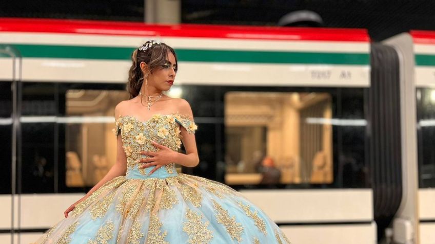 FOTOS: Quinceañeras usan el Tren Interurbano "El Insurgente" para lucir sus vestidos glamurosos