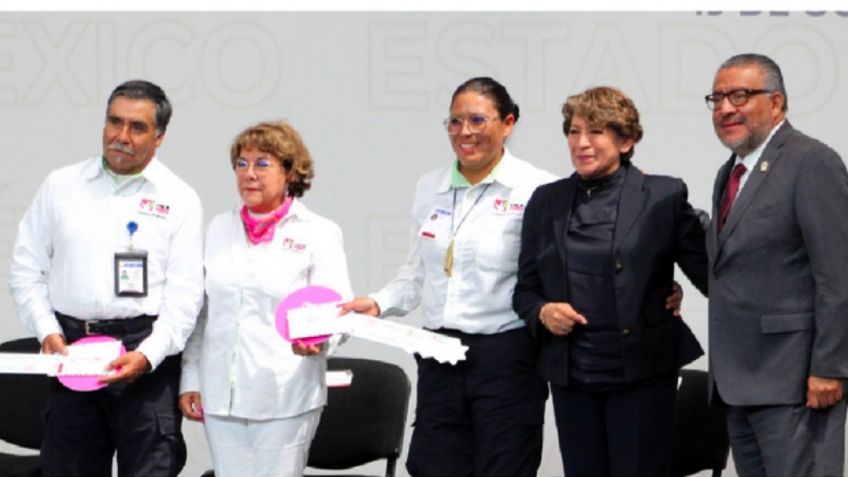 Delfina Gómez y Rocío Bárcena participan en la renovación del parque vehicular del Servicio Postal en el Edomex