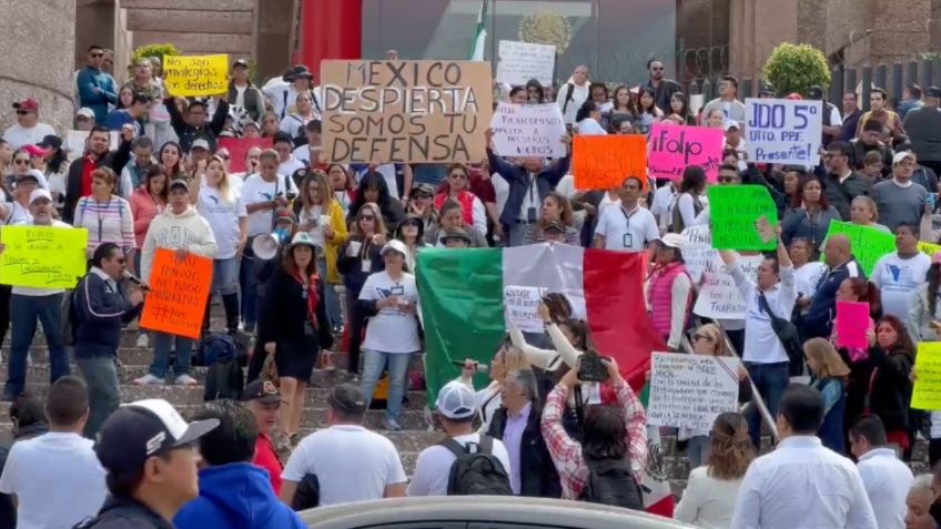 No quitan el dedo del renglón, trabajadores del Poder Judicial continúan las manifestaciones en todo el país