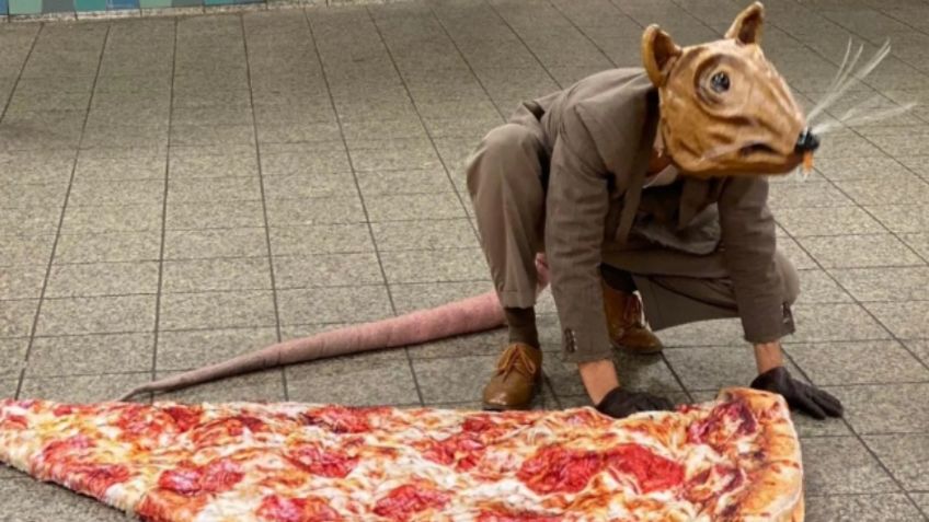 Buddy The Rat: la historia detrás del hombre que pasea disfrazado de rata y con una pizza gigante por Nueva York