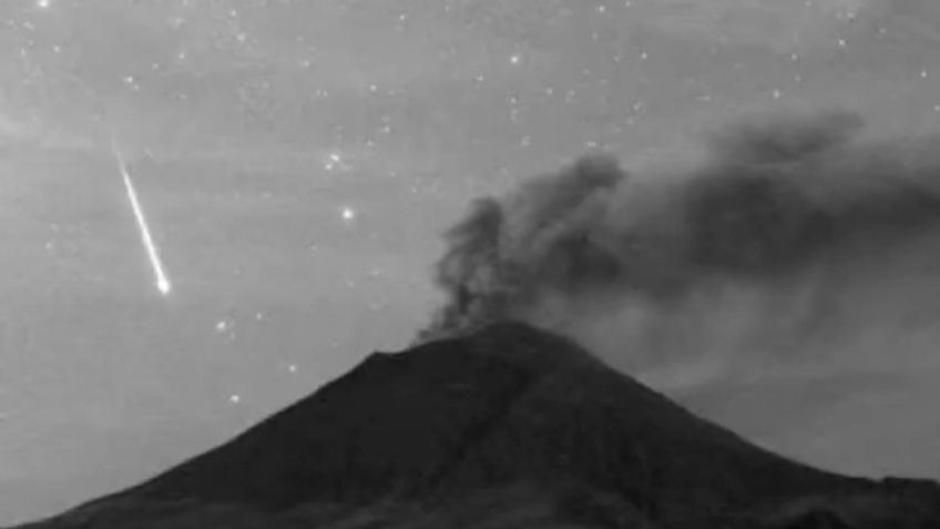 VIDEO | Captan el paso de una estrella fugaz cerca del volcán Popocatépetl