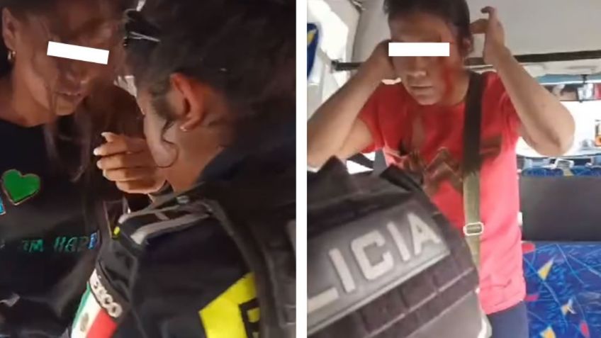 VIDEO: Dos mujeres se agarran a golpes en la combi por el "amor" de un hombre en Xilotzingo, Puebla