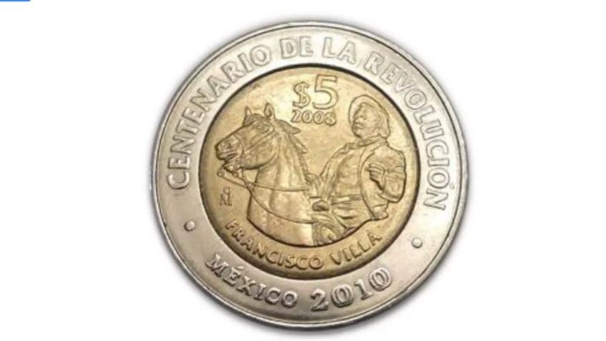 Gana 4 millones de pesos si tienes esta moneda del Centenario con la cara de Francisco Villa