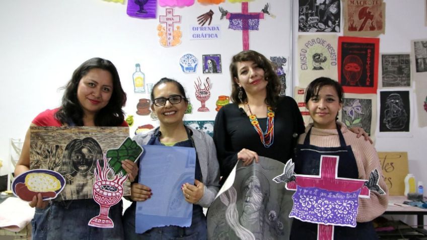 Tlalpan invita a que elabores tu propia ofrenda de muertos en el taller gratuito de grabado feminista