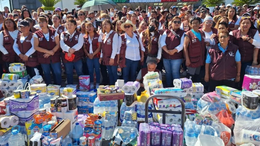 Alcaldía Venustiano Carranza dona más de 20 toneladas de víveres para damnificados por el huracán Otis