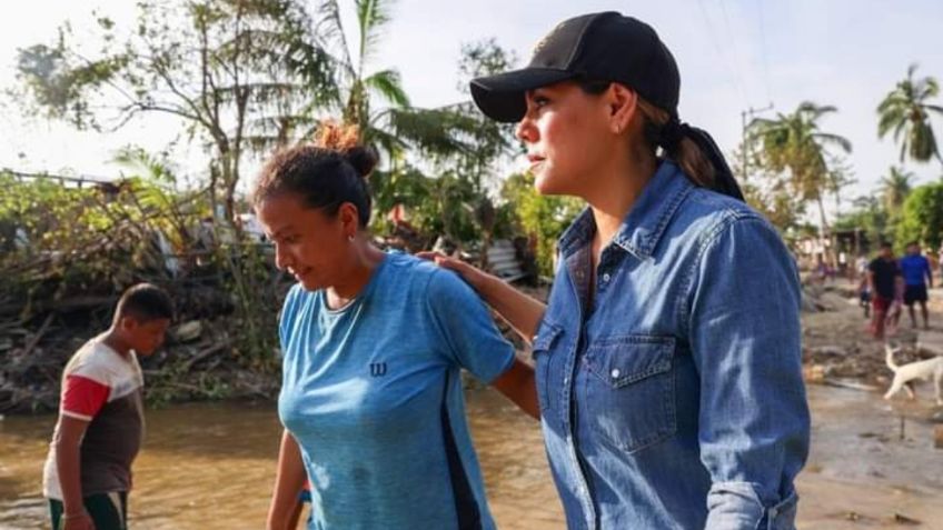 Evelyn Salgado recorre y supervisa entrega de apoyos a damnificados de diversas colonias de Acapulco