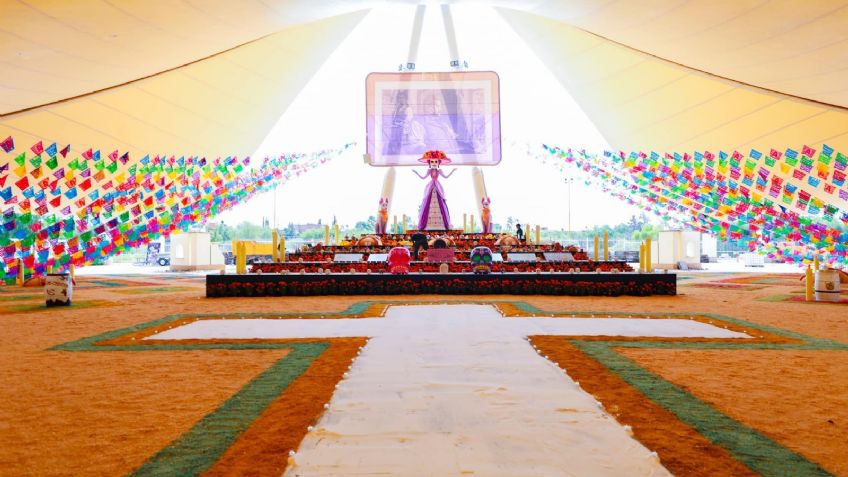 Recuerdan a Guadalupe Posada con mega altar en la Isla San Marcos