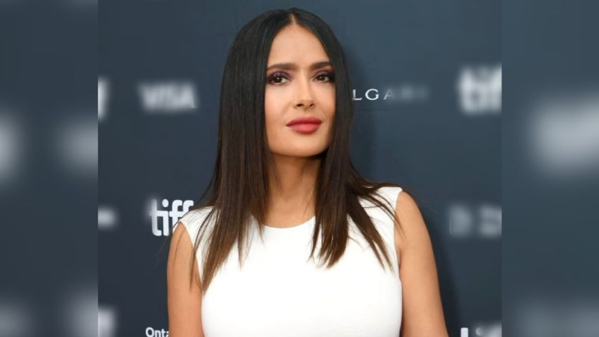 Salma Hayek cautiva a toda la red con elegante vestido de Victoria Beckham