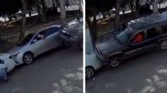 VIDEO: mujer pierde el control de su auto, impacta dos autos y pasa encima de un bebé