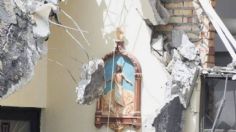 ¿Un milagro? Captan imagen de Jesucristo intacta tras colapso de iglesia en Ciudad Madero