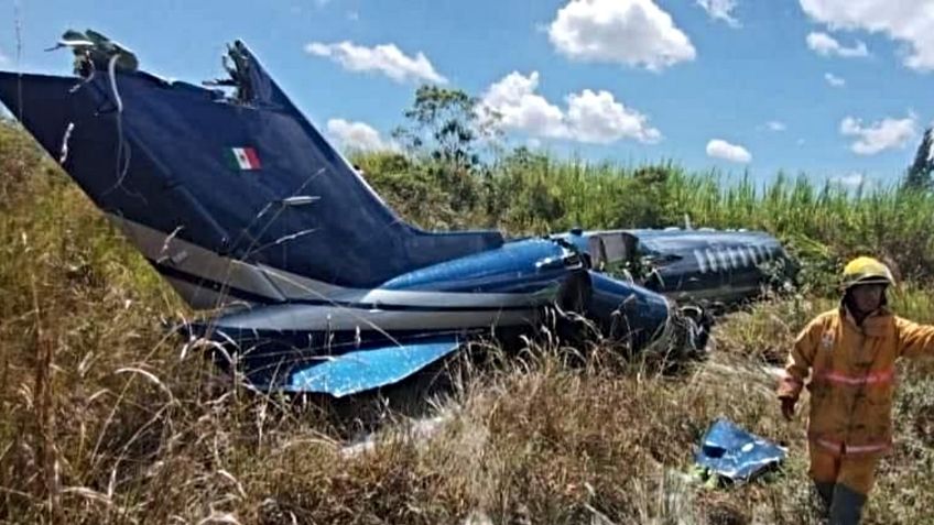 Avioneta con siete tripulantes cae en Xalapa, Veracruz