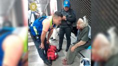 Policías auxilian a abuelita de 100 años extraviada en el Metro