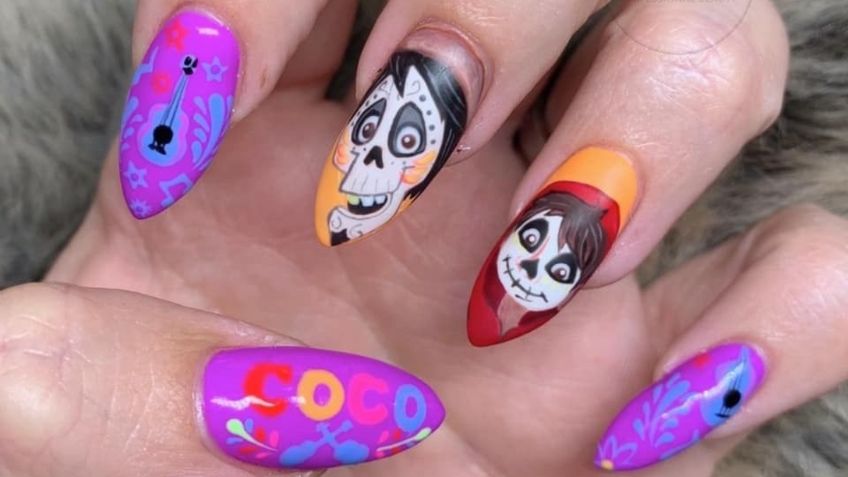 Uñas de Coco Disney: el nail art que te hará sentir la magia del Día del Muertos