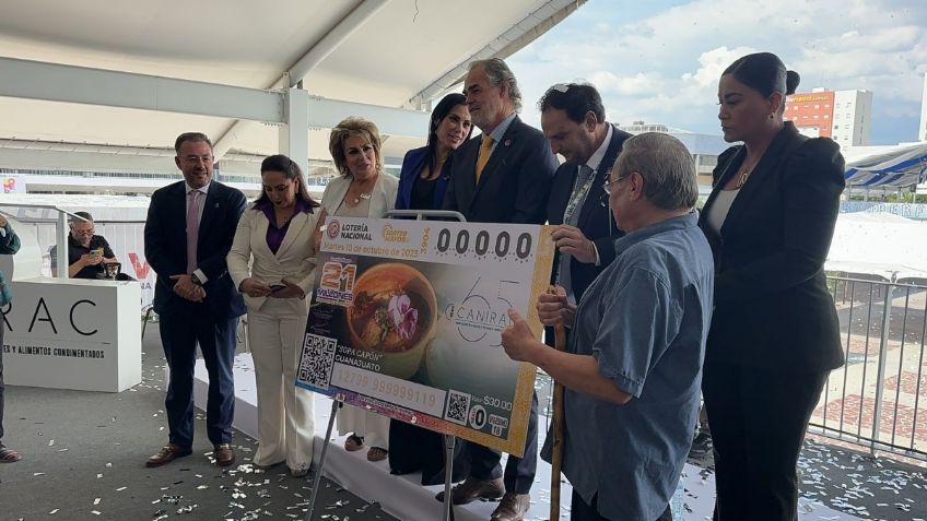 Presentan billete de Lotería Nacional enalteciendo la tradición gastronómica de Guanajuato