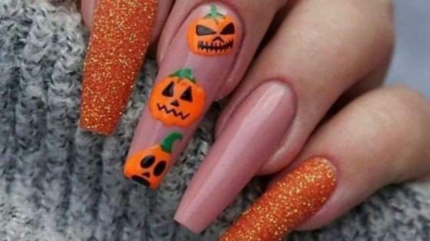 Uñas de calabaza, así puedes unirte a la manicura que está causando furor en redes sociales