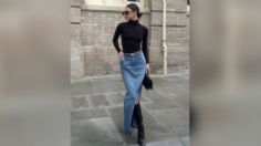 Otoño: 3 ideas para combinar una falda larga de mezclilla y te luzcas con outfit