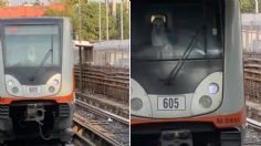 VIDEO: "La Monja" deja el terror y sorprende como conductor de tren en el Metro de la CDMX