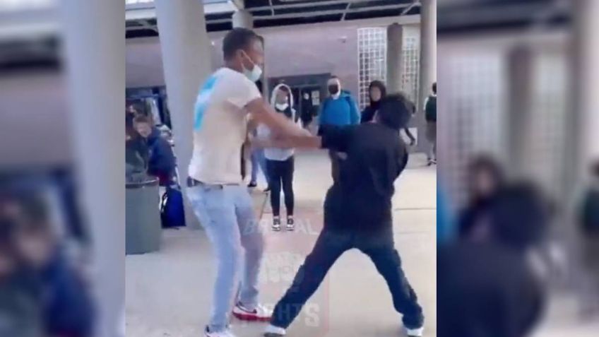 VIDEO: por faltarle el respeto, empleado de secundaria golpea a un estudiante