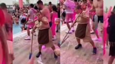 VIDEO: Empleada de limpieza baila y se divierte en pool party de hotel de Cancún