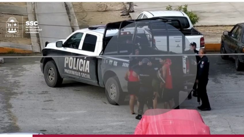 Quintana Roo: con ayuda de cámaras del C5, elementos de la Secretaría de Seguridad Ciudadana detienen a ladrón