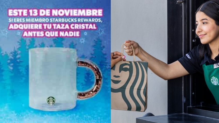 Starbucks sorprende con hermosa taza de cristal navideña: así puedes obtenerla