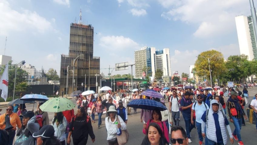 Manifestantes liberan Paseo de la Reforma tras siete horas de bloqueo