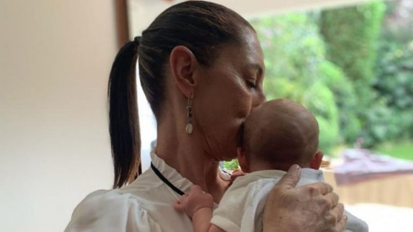 Claudia Sheinbaum comparte emotivo momento con su hijo y su nieto