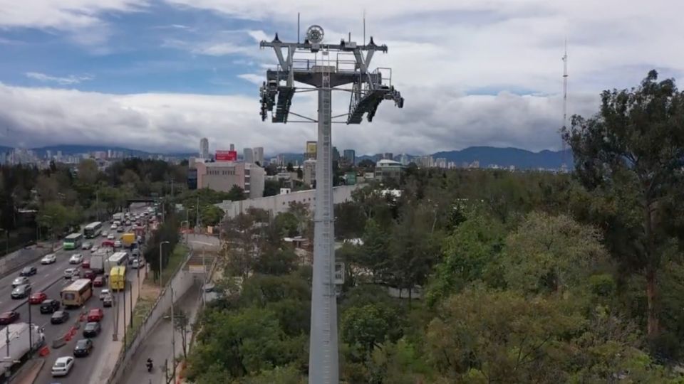 Gobierno CDMX muestra avances en las obras del Cablebús.