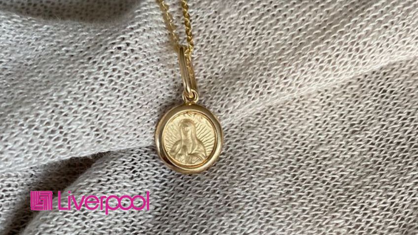 Exclusivo remate en Liverpool: medalla de la Virgen de Guadalupe hecha de oro de 14K tiene un precio inigualable