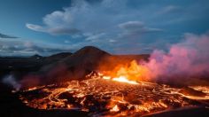 Volcán activo en Islandia: graban el momento exacto en que un ovni vuela muy cerca de la lava