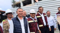 Américo Villarreal Anaya y Pedro Zenteno supervisan avances en obras de nuevo hospital