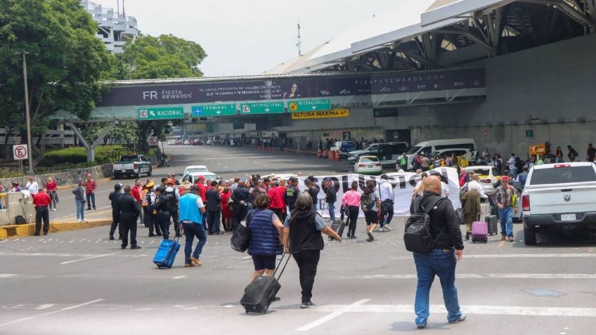 Caos en Terminal 1 del AICM: alternativas viales para evitar el bloqueo en Circuito