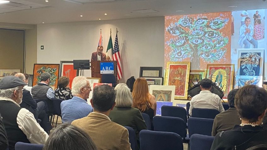 Realizan subasta de arte con causa