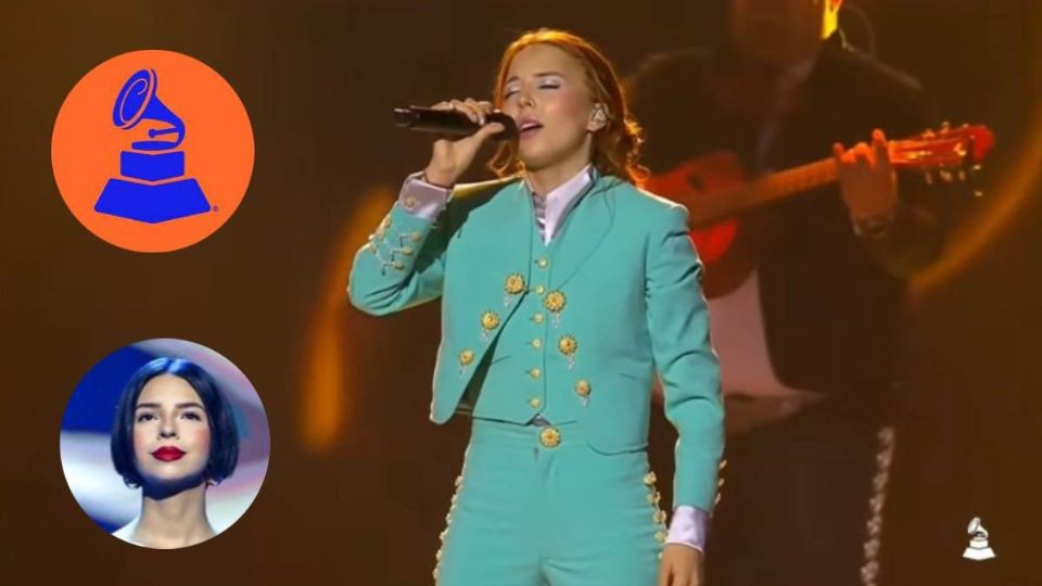 Majo Aguilar demostró su talento cantando con mariacho en los Latin Grammy