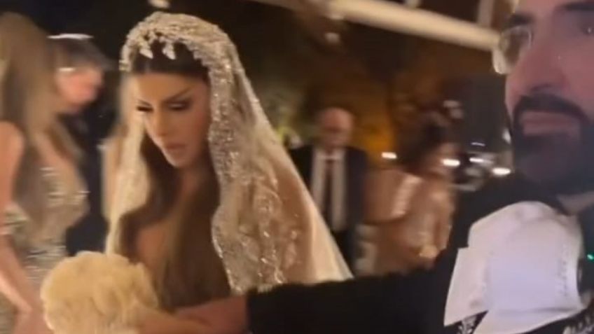 Boda de Vicente Fernández Jr: este es el lujoso vestido con el que Mariana González caminó al altar pareciendo una princesa