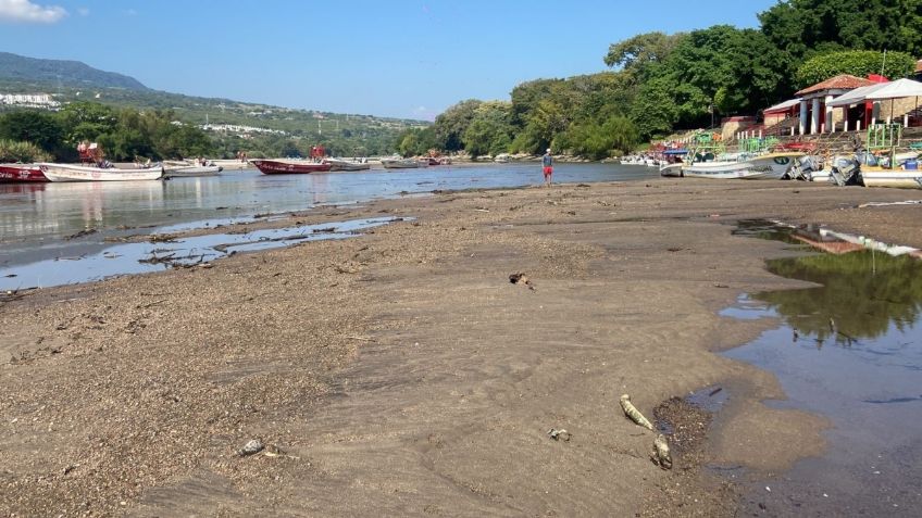 Baja el nivel del río Grijalva en Chiapas y cierran navegación en el Cañón del Sumidero