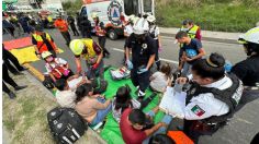 Fuerte accidente en la Carretera Federal a Tlaxcala deja 10 heridos, ¿hay afectaciones en la México-Puebla?