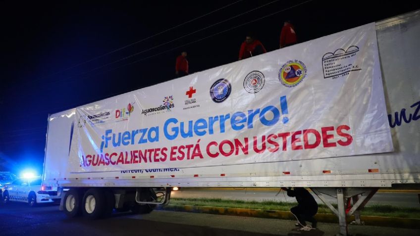 Aguascalientes envía 40 toneladas de ayuda humanitaria a Guerrero