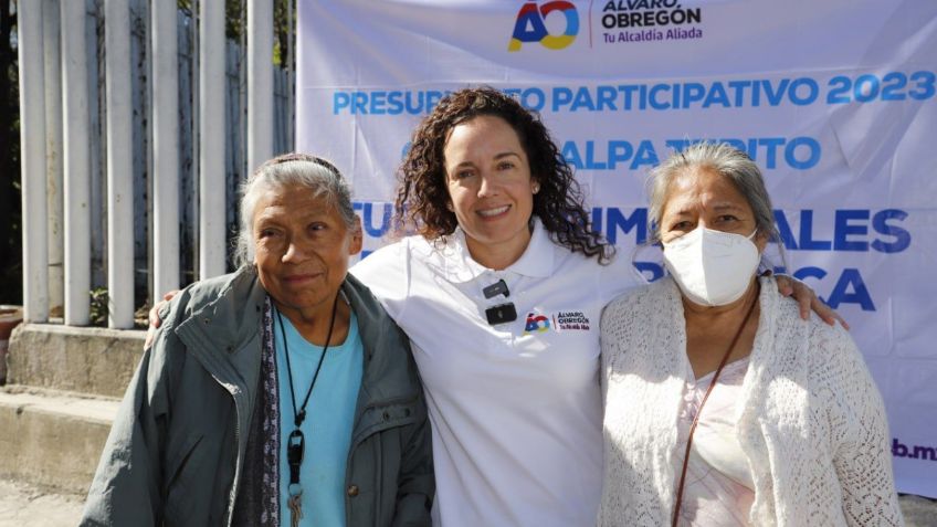 Mariana Rodríguez Mier y Terán continúa en supervisión y entrega de obras en Álvaro Obregón