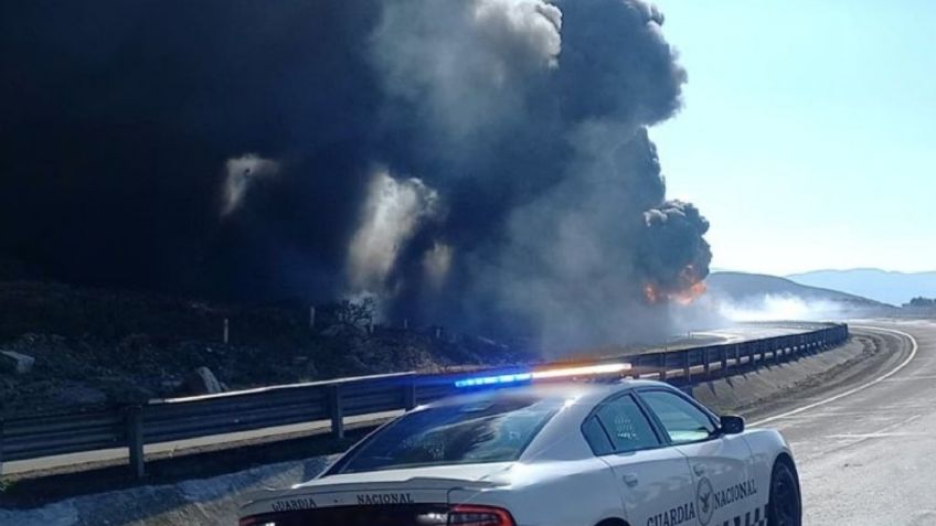 VIDEO: se incendia pipa cargada con combustible en la autopista Puebla-Orizaba, afectaciones viales