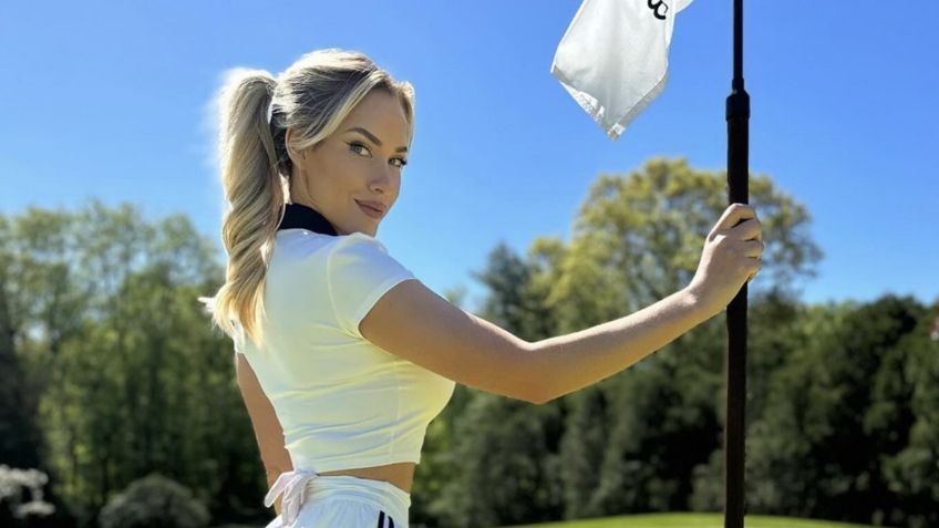 Con un body escotado, Paige Spiranac derrochó estilo desde un campo de golf