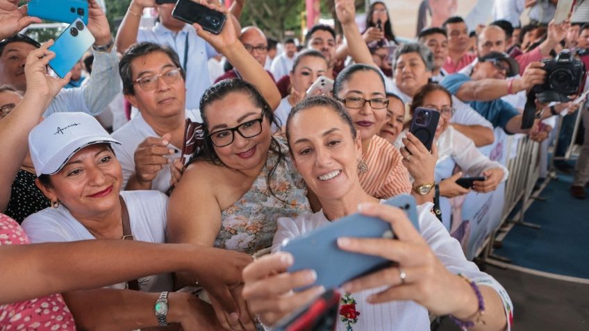 Claudia Sheinbaum afirma sentirse orgullosa de ser parte de la 4T